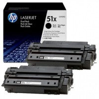 Картридж HP Q7551XD (51X) оригинальный для принтеров LaserJet P3003dn/ P3003x/ P3004/ P3004d/ P3004n/ P3005/ P3005d/ P3005dn/ P3005n/ P3005x/ M3027/ M3027x/ M3035/ M3035xs black, двойная упаковка 2*13000 страниц
