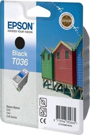 Картридж струйный Epson оригинальный C13T03614010 T036 для St С42 (черный)