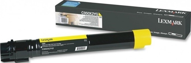 Картридж лазерный Lexmark C950X2YG для принтеров C950x, желтый, 22000 стр.