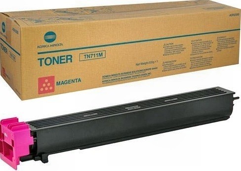 Картридж Konica-Minolta TN-711M (A3VU350) оригинальный для принтеров bizhub С654/ C754, magenta, 315000 стр.
