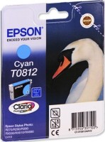 Картридж струйный Epson оригинальный C13T11124A10 / C13T08124A T0812 для Stylus Photo R270/R290/RX590 (синий) (cons ink)