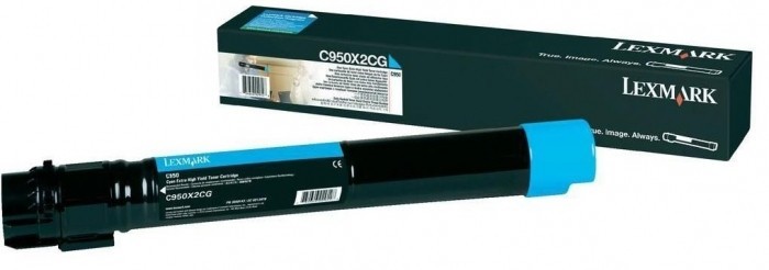 Картридж лазерный Lexmark C950X2CG для принтеров C950x, голубой, 22000 стр.
