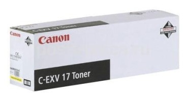 Тонер Canon C-EXV17Y для принтеров iRC4080i/4580i, Желтый, 30 000 стр.