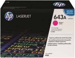 Картридж HP Q5953A (643A) оригинальный для принтеров Color LaserJet 4700/ 4700n/ 4700dn/ 4700dtn/ 4730/ 4730x/ 4730xs/ 4730xm magenta, 10000 страниц