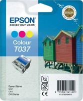 Картридж струйный Epson оригинальный C13T03704010 T037 для ST C42 цв