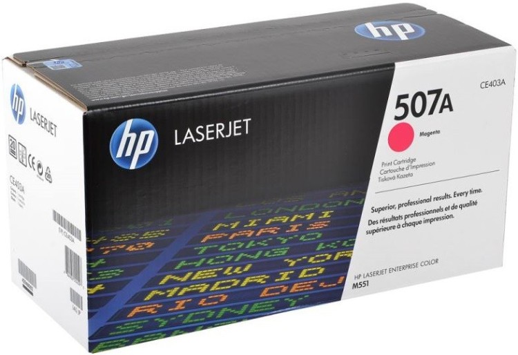 Картридж HP CE403A (507A) оригинальный для принтеров Color LaserJet M551/ MFP M575 magenta, 6000 страниц Картридж HP CE403A (507A) оригинальный для принтеров Color LaserJet M551/ MFP M575 magenta, 6000 страниц