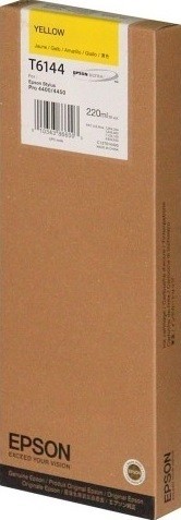Картридж струйный Epson оригинальный C13T614400 для Stylus Pro 4450 (yellow) 220 мл.