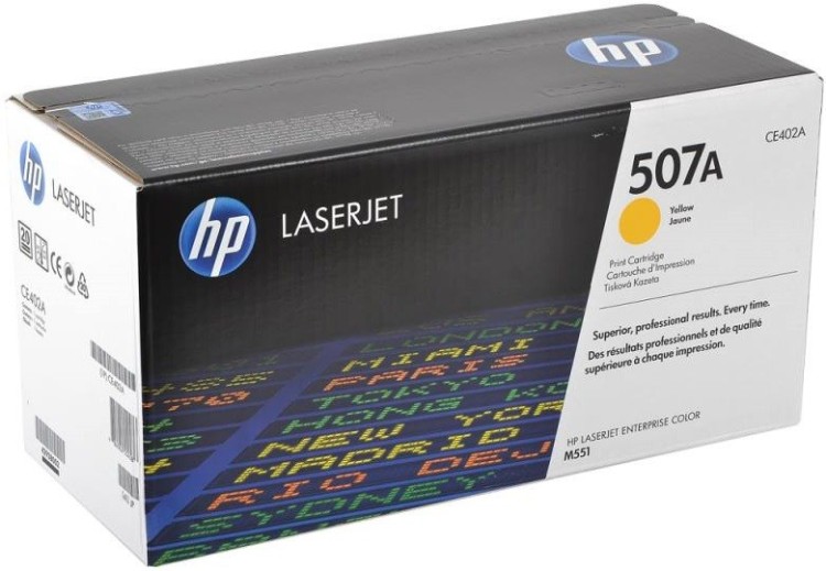 Картридж HP CE402A (507A) оригинальный для принтеров Color LaserJet M551/ MFP M575 yellow, 6000 страниц Картридж HP CE402A (507A) оригинальный для принтеров Color LaserJet M551/ MFP M575 yellow, 6000 страниц