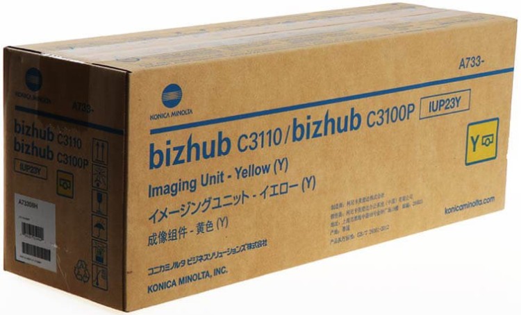 Фотобарабан Konica-Minolta UP-23Y/ IUP23Y/ A73308H оригинальный для принтеров bizhub C3110/ C3100P, жёлтый, 25000 стр. Фотобарабан Konica-Minolta UP-23Y/ IUP23Y/ A73308H оригинальный для принтеров bizhub C3110/ C3100P, жёлтый, 25000 стр.