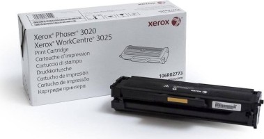 Картридж Xerox 106R02773 оригинальный для Xerox Phaser 3020, WorkCentre 3025, black, (1500 страниц)
