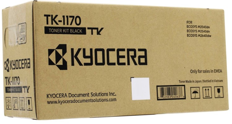 Картридж Kyocera TK-1170 (1T02S50NL0) оригинальный для принтеров M2040dn, M2540dn, M2640idw black (7200 стр.)