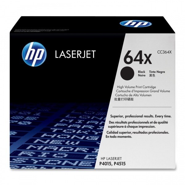 Картридж HP CC364X (64X) оригинальный для принтеров LaserJet P4015/ P4015n/ P4015tn/ P4515/ P4515dn/ P4515n/ P4515tn/ P4515x/ P4515xm black, 24000 страниц