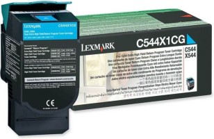 Картридж лазерный Lexmark C544X1CG для принтеров C544, голубой, 4000 стр.