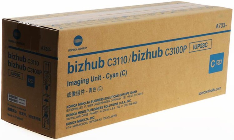 Фотобарабан Konica-Minolta UP-23C/ IUP23C/ A7330KH оригинальный для принтеров bizhub C3110/ C3100P, голубой, 25000 стр. Фотобарабан Konica-Minolta UP-23C/ IUP23C/ A7330KH оригинальный для принтеров bizhub C3110/ C3100P, голубой, 25000 стр.