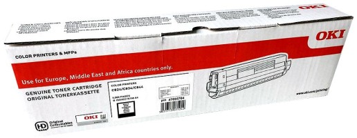 Картридж OKI (47095704/47095708) оригинальный для принтеров C824/ C834/ C844, чёрный, 5000 стр.