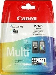 Картридж струйный Canon PG-440/ CL-441 для принтеров Canon MG2140/ MG3140,  Монохромный-180, Цветной-180