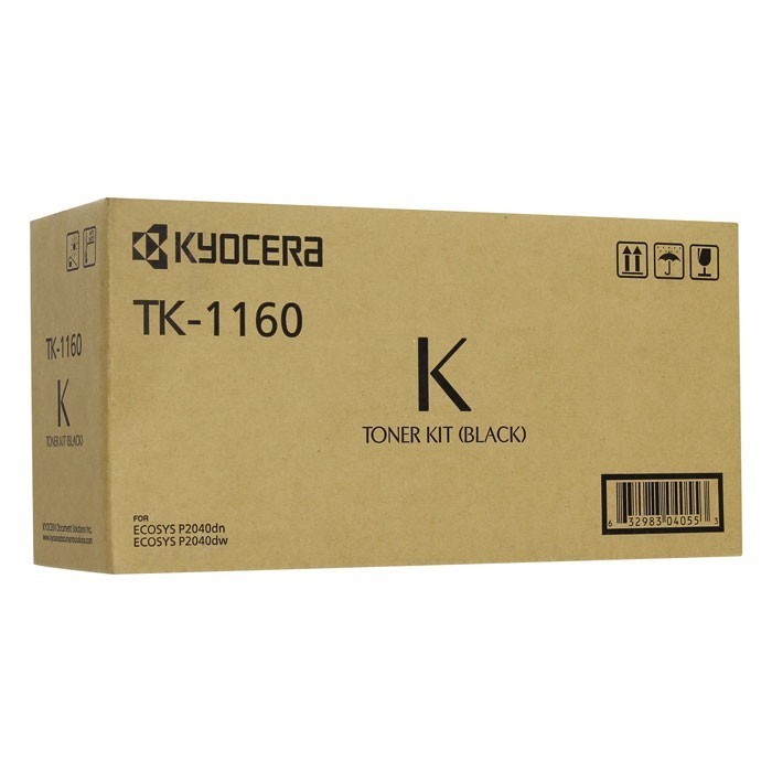 Картридж Kyocera TK-1160 (1T02RY0NL0) оригинальный для принтеров P2040dn/P2040dw black (7200 стр.)