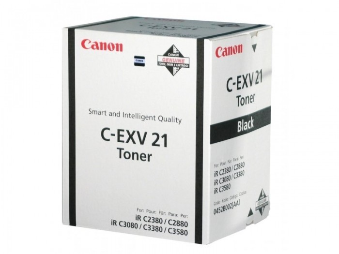 Тонер-картридж Canon C-EXV21Bk для принтеров iR C2380i, C2880, C2880i, C3080, C3080i, C3380, C3380i, C3580, C3580i, C3580Ne, черный, 26000 стр.