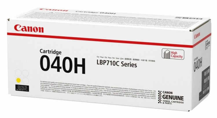 Тонер-картридж Canon 040HY для принтеров LBP710Cx/ 712Cx, желтый, 10000 стр.