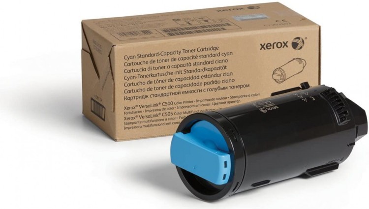 Картридж Xerox 106R03877 оригинальный для принтера Xerox VersaLink C500/ C505, cyan (2 400 стр.)