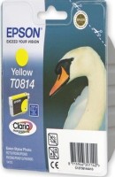 Картридж струйный Epson оригинальный C13T11144A10 / C13T08144A10 T0814 для Stylus Photo R270/R390/RX590 (желтый) (cons ink)