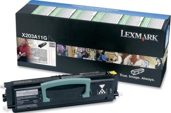 Картридж лазерный Lexmark X203A11G для принтеров x203n/x204n, черный, 2500 стр.