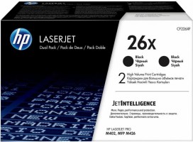 Картридж HP CF226XF / CF226XD (26X) оригинальный для принтеров LaserJet Pro M402dn/ M402n/ M426dw/ M426sdn/ M426fdw, чёрный, двойная упаковка 2*9000 страниц