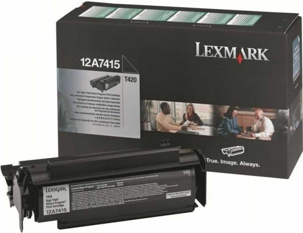 Картридж лазерный Lexmark 12A7415 для принтеров OPTRA T420, черный, 10000 стр.
