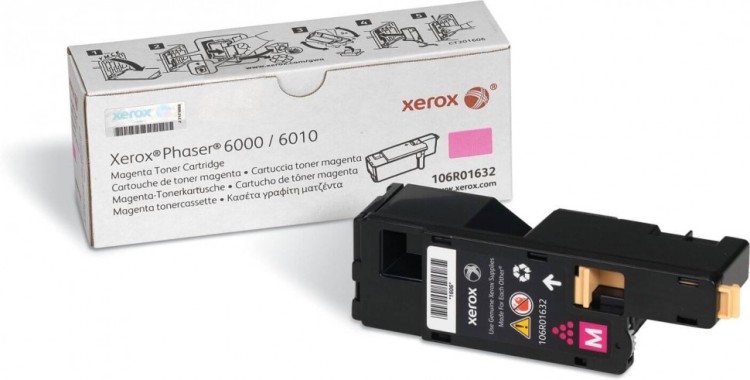 Картридж Xerox 106R01632 оригинальный для Xerox Phaser 6000/  6010, WorkCentre 6015, magenta, (1000 страниц)