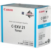 Тонер-картридж Canon C-EXV21C для принтеров iR C2380i, C2880, C2880i, C3080, C3080i, C3380, C3380i, C3580, C3580i, C3580Ne, голубой, 14000 стр.