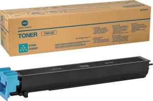 Картридж Konica-Minolta TN-613C оригинальный для принтеров bizhub C452/ C552/ C652, голубой, 30000 стр.