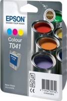Картридж струйный Epson оригинальный C13T04104010 T041 для ST C62/CX 3200 цв