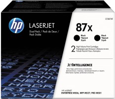 Картридж HP CF287XF / CF287XD (87X) оригинальный для принтеров LaserJet Enterprise M506dn/ M506x/ M527dn/ M527f/ M527c, чёрный, двойная упаковка 2*18000 страниц