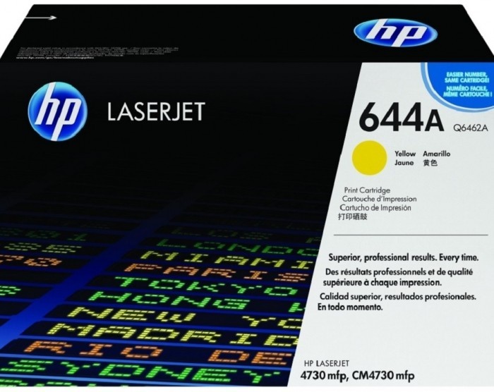 Картридж HP Q6462A (644A) оригинальный для HP Color LaserJet CM4730/ CM4730f/ CM4730fsk/ CM4730fm yellow, 12000 страниц