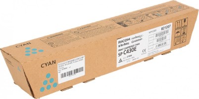 Картридж Ricoh SP C430E (821280/ 821207/ 821097) оригинальный для Ricoh Aficio SP C430DN/ C431DN/ C440DN, голубой, 24000