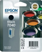 Картридж струйный Epson оригинальный C13T04014010 T040 для ST C62/CX 3200 черный
