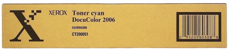 Картридж Xerox 006R90308 оригинальный для Xerox DocuColor 2006, голубой, 6000 стр.