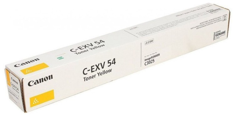 Картридж Canon C-EXV54Y (1397C002) оригинальный для Canon iR ADV C3025/ C3025i, yellow, 8500 страниц