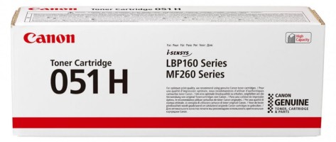 Тонер-картридж Canon 051H для принтеров i-SENSYS LBP162dw/ MF260, черный, 4100 стр.