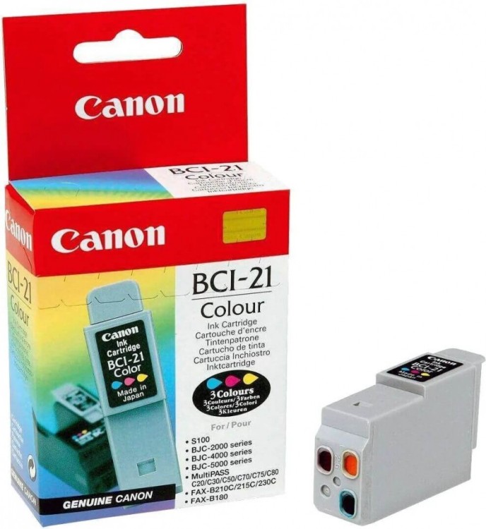 Картридж струйный Canon BCI-21 для принтеров BJC-2xxx/ 4xxx/ S100,  300 стр.