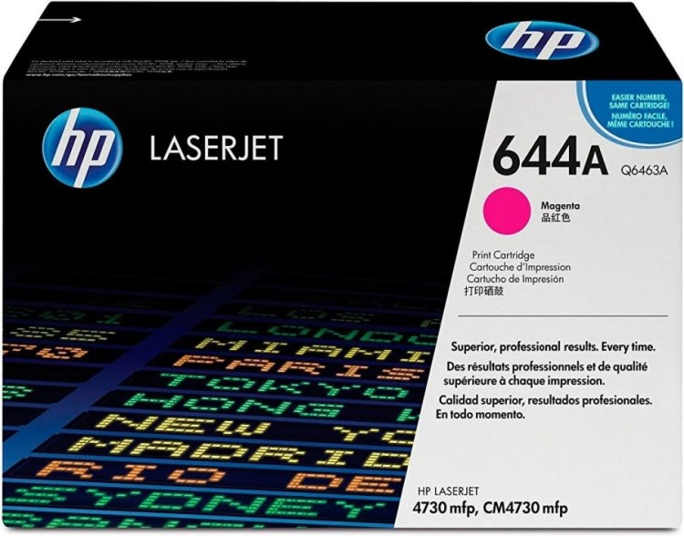 Картридж HP Q6463A (644A) оригинальный для HP Color LaserJet CM4730/ CM4730f/ CM4730fsk/ CM4730fm magenta, 12000 страниц