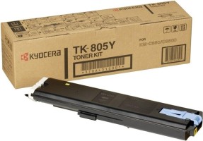 Картридж Kyocera TK-805Y (370AL310) оригинальный для принтеров KM-C850/ C850D, yellow, 10000 страниц