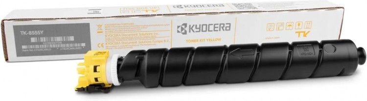Картридж Kyocera TK-8555Y (1T02XCANL0) оригинальный для принтеров TASKalfa 5054ci/ 6054ci/ 7054ci, жёлтый, 24 000 стр.