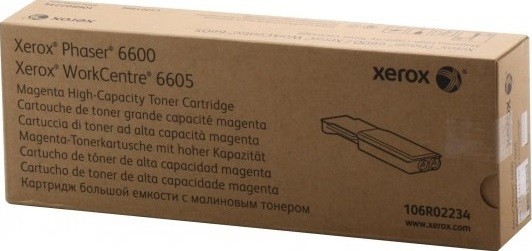 Картридж Xerox 106R02234 оригинальный для Xerox Phaser 6600, WorkCentre 6605, magenta, увеличенный (6000 страниц)