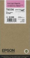 Картридж струйный Epson оригинальный C13T653600 для Stylus Pro 4900, (200ml) : Vivid Light Magenta