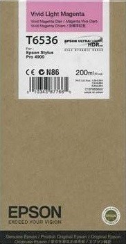 Картридж струйный Epson оригинальный C13T653600 для Stylus Pro 4900, (200ml) : Vivid Light Magenta Картридж струйный Epson оригинальный C13T653600 для Stylus Pro 4900, (200ml) : Vivid Light Magenta