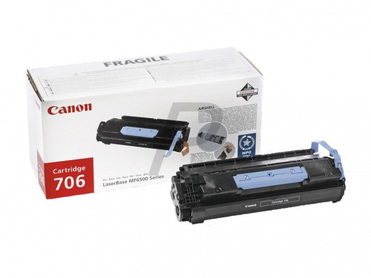 Тонер-картридж Canon 706 для принтеров MF6530, MF6540PL, MF6550, MF6560PL, MF6580PL, черный, 5000 стр.