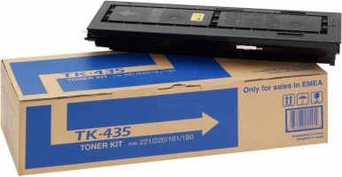 Картридж Kyocera TK-435 (1T02KH0NL0) оригинальный для принтеров TASKalfa 180/ TASKalfa 181/ TASKalfa 220/ TASKalfa 221 black, 15000 страниц