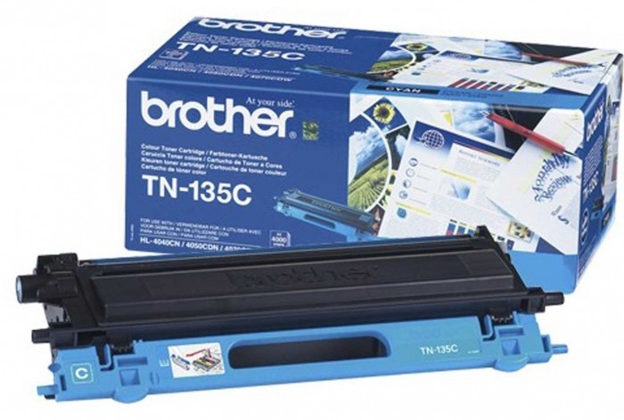 Картридж лазерный Brother TN-135C (TN135C) оригинальный для принтеров MFC-9440CN/ MFC-9840/ HL-4040CN/ HL-4050/ HL-4070/ DCP-9040/ DCP-9045 cyan (4 000 стр.)