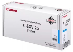 Тонер-картридж Canon C-EXV26C для принтеров iR C1021i, iRC1021iF, C1028i, iRC1028iF, голубой, 6 000 стр.